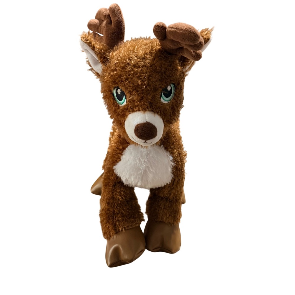 Build‎ A-Bear Reindeer Plush Stuffed Animal Brown Holiday Deer BAB Hooves